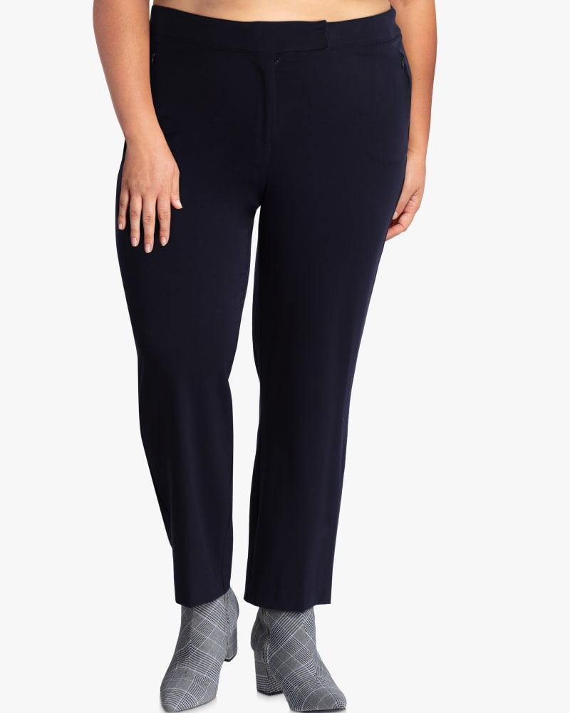 Front of plus size Short Nimes Straight Leg Trouser by Ryan Wythe | Dia&Co | dia_product_style_image_id:116575